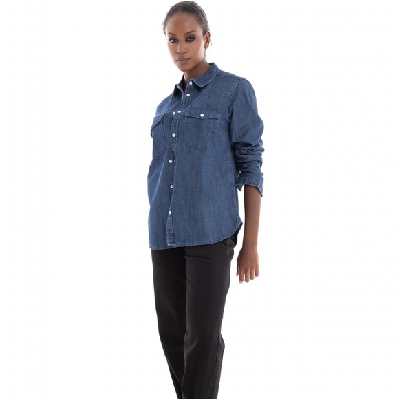 NWT Pinky XL Denim Long Sleeve Button Down Shirt - Picture 4 of 13